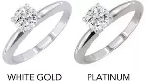 White gold vs platinium