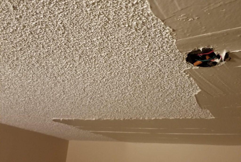 popcorn ceiling