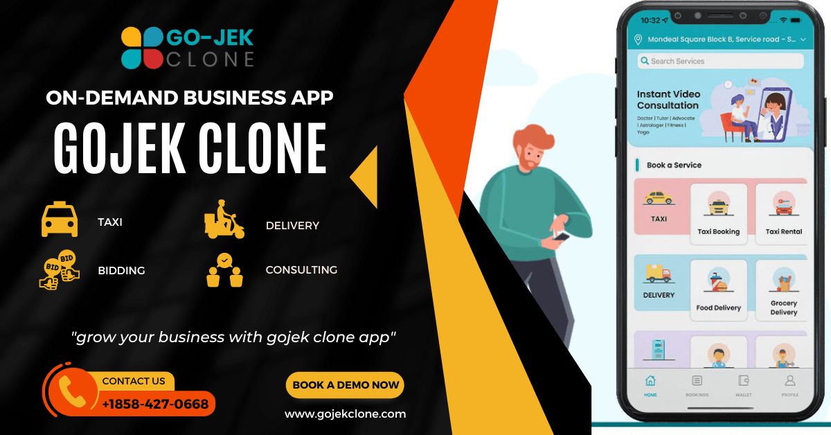 gojek clone app multi service script