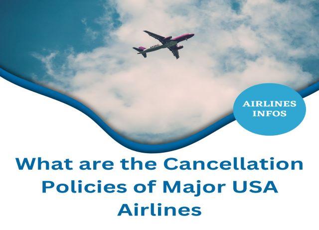 Cancellation Policies of USA Airlines