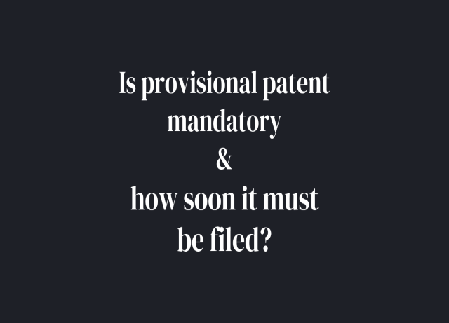 provisonal patent mandatory