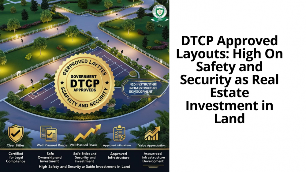 DTCP Approved Layouts: High On Safety and Security as Real Estate Investment in Land