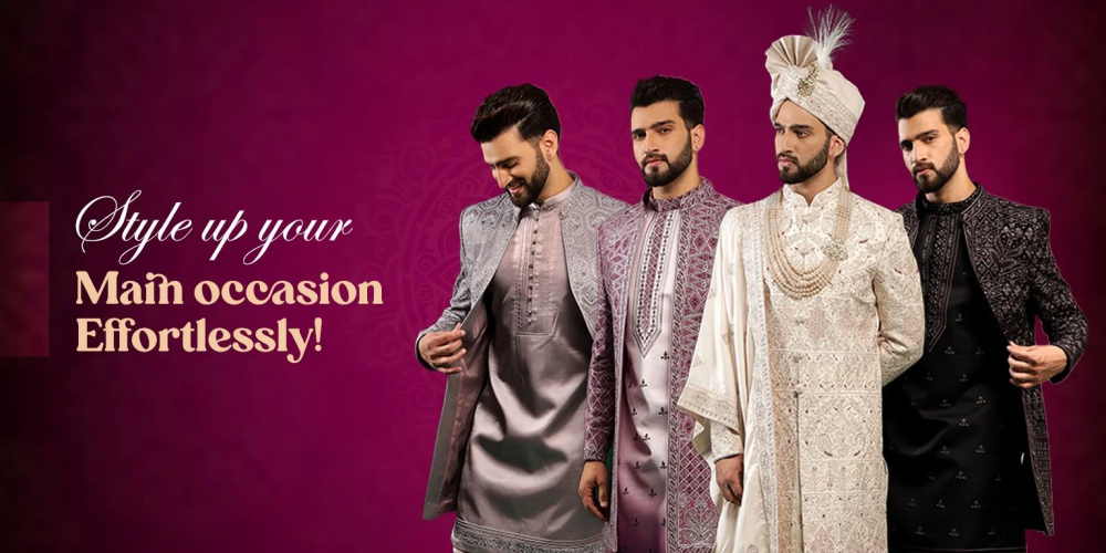Choose the Latest Stylish Wedding Sherwani Designs for the Groom