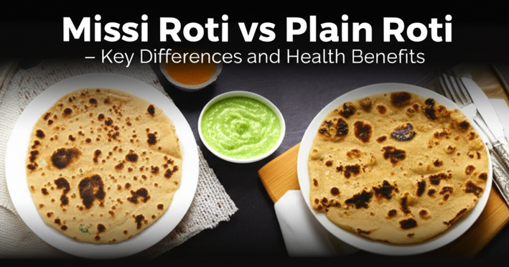 missi roti vs plain roti