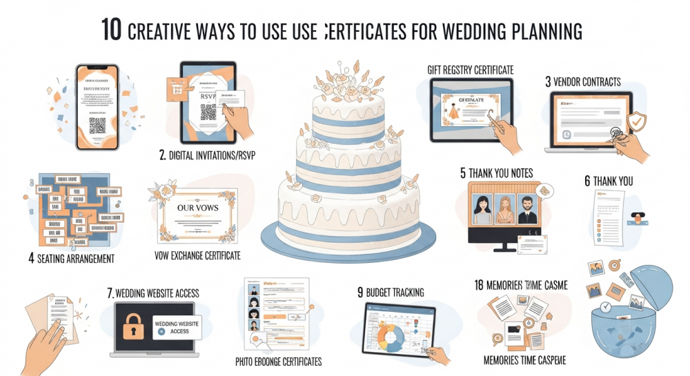 10 Creative Ways to Use Digital Certificates for Wedding Planning