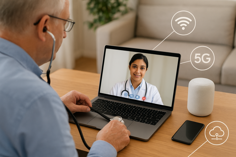 Remote Healthcare: The Role of IoT, 5G, and Edge Computing in Next-Gen Telemedicine
