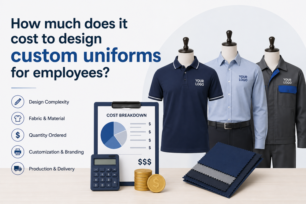How much does it cost to design custom uniforms for employees?