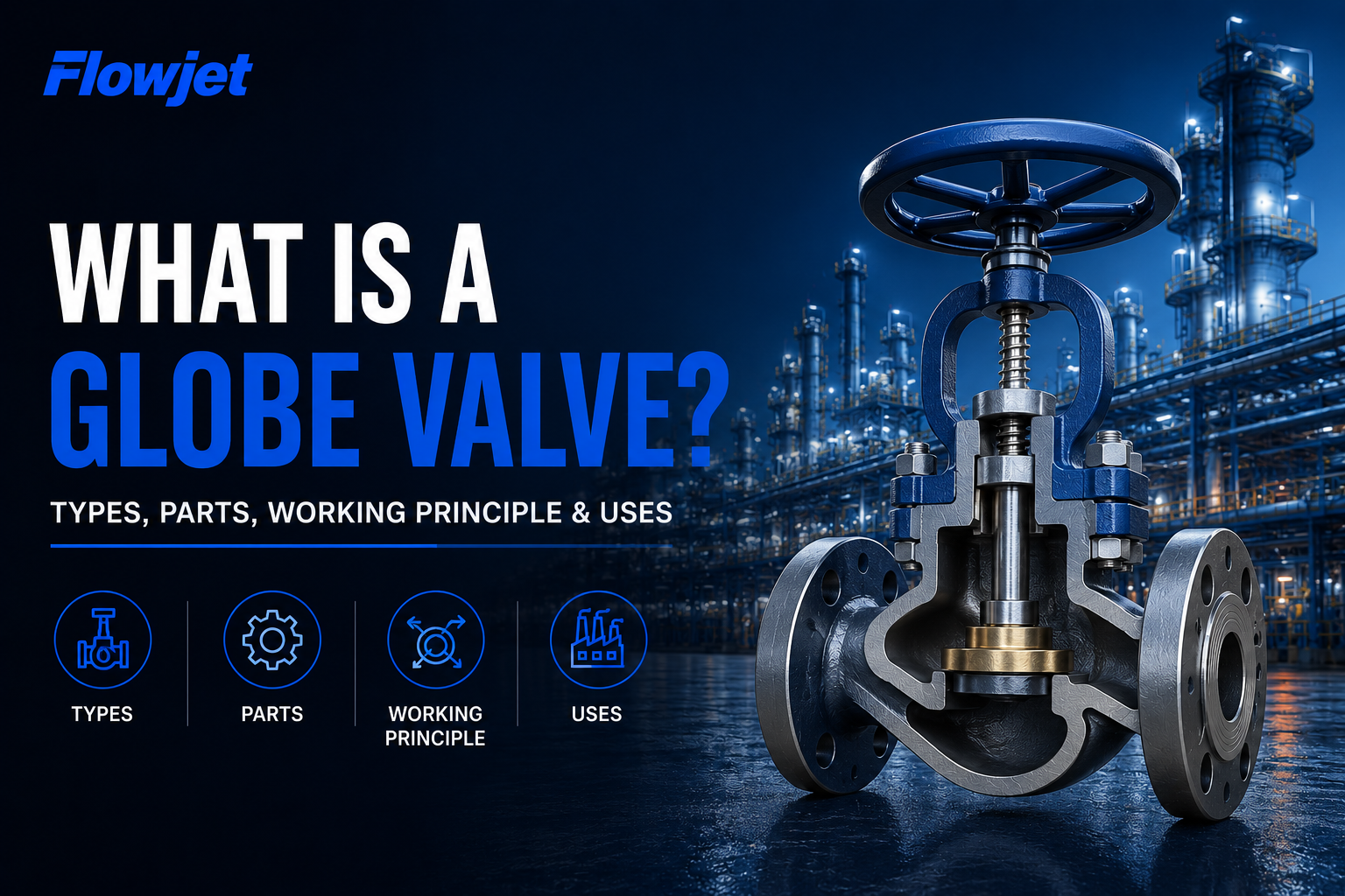 What is a Globe Valve? Types, Parts, Working Principle & Uses 