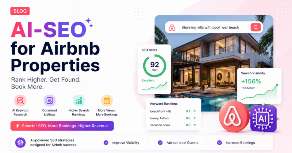 How AI SEO Helps Airbnb Properties Attract More Visibility, Bookings, and Revenue