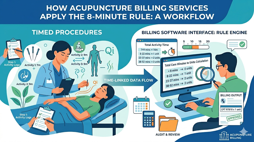 How Do Acupuncture Billing Services Apply the 8 Minute Rule?