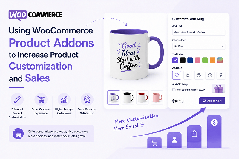 Using WooCommerce Product Addons to Increase Product Customization and Sales
