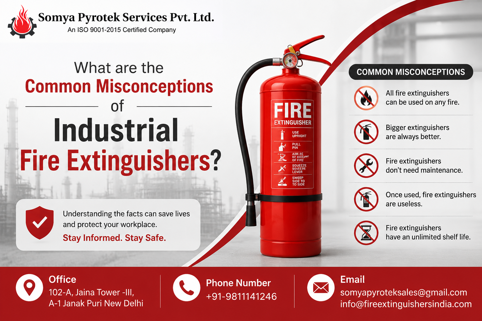 What are the Common Misconceptions of Industrial Fire Extinguishers? 