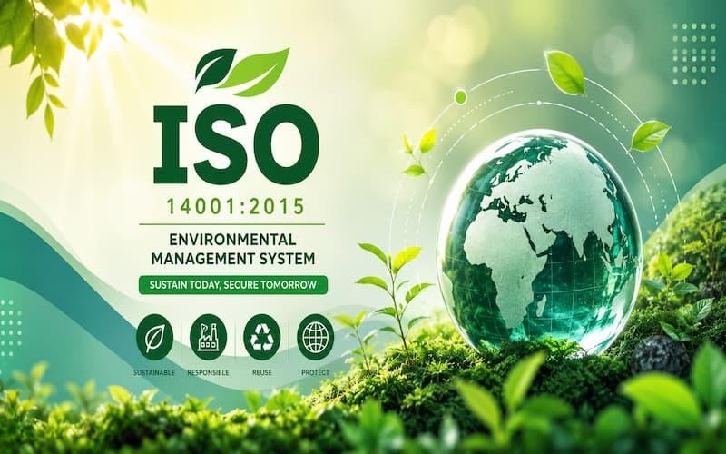 What business can do with the help of ISO 14001 in overcoming environmental challenges? 