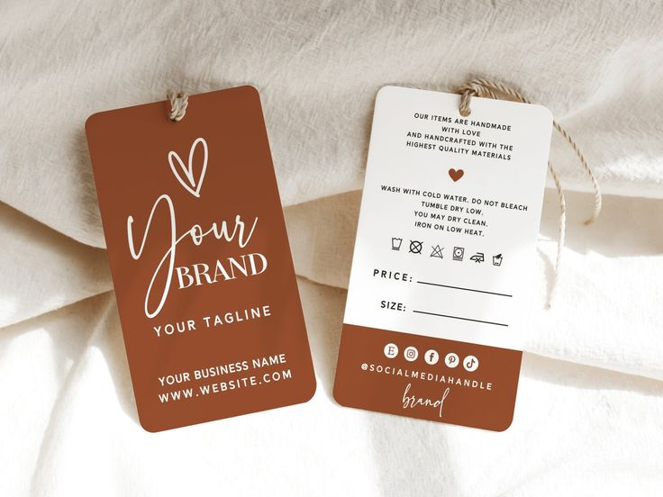 Custom Product Tags for Retail Organization Work