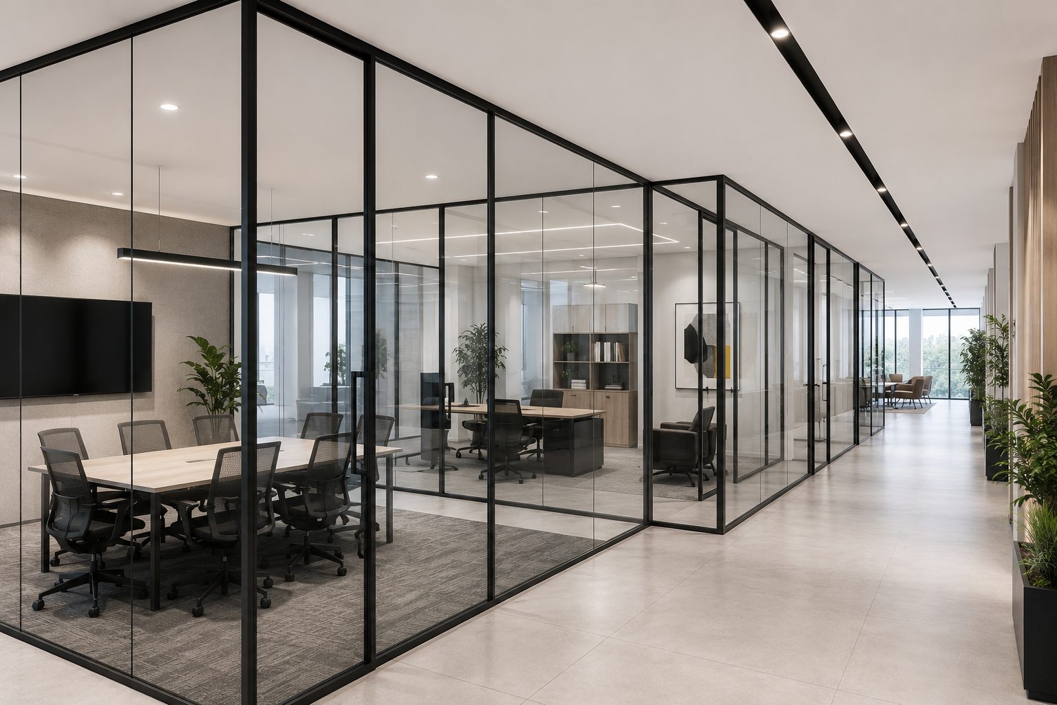 How Aluminium Partitions Combine Functionality and Style in Modern Interiors